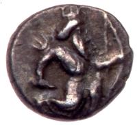 Cilicia, Uncertain mint. Silver Tetartemorion (0.19 g), 4th century BC. Superb E - 2