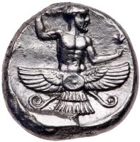 Cilicia, Mallos. Tiribazos. Silver Stater (10.52 g), Satrap of Lydia, 388-380 BC - 2