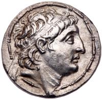 Seleukid Kingdom. Antiochos VII Euergetes. Silver Tetradrachm (16.61 g), 138-129 BC