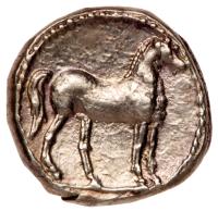 Iberia, Punic issues. Silver 1/4 Shekel (1.84 g), ca. 237-209 BC Superb EF - 2