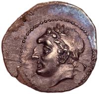 Zeugitania, Carthage. Silver 1/2 Shekel (3.23 g), ca. 220-205 BC. About EF