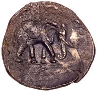 Zeugitania, Carthage. Silver 1/2 Shekel (3.23 g), ca. 220-205 BC. About EF - 2