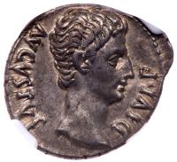 Augustus. Silver Denarius (3.73 g), 27 BC-AD 14