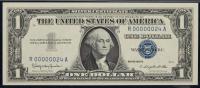 $1 Silver Certificate low serial #R00000024A