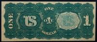 Choice CU $1 1869 Rainbow Legal Tender Note - 2