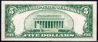 Near Gem $5 1928A Legal Tender Star Note - 2