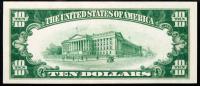 Rare High Grade $10 1933 Silver Certificate - 2