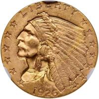 1926 $2.50 Indian NGC MS65