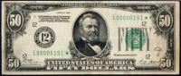 Very Rare $50 1928 FRN "Numeral" Star Note