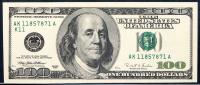 Very Rare $100 1996 With Blank Reverse