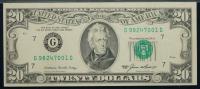 $20 1985 FRN with completely blank back - 2