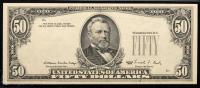 Rare Small Head $50 FRN with 3rd overprint on back