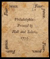 Pennsylvania, October 25, 1775, 4 Pence, PA-182 - 2