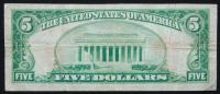 1929, $5 National Bank Note FNB in Drake, North Dakota - 2