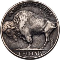 1937-D Buffalo 5C. 3 Legs PCGS EF Details - 2