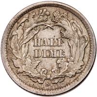 1865-S Liberty Seated H10C PCGS AU Details - 2