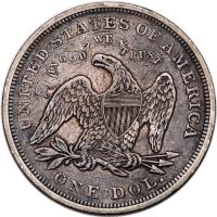 1871 Liberty Seated $1 PCGS VF35 - 2