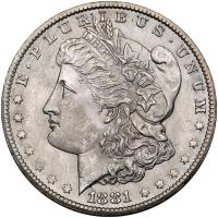 1881-CC Morgan $1 PCGS MS64