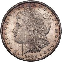 1881-CC Morgan $1 PCGS MS62