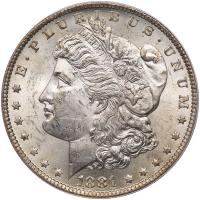 1881-CC Morgan $1 PCGS MS61