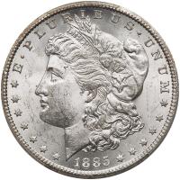 PCGS Graded 1885-CC Morgan Silver Dollars