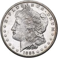 1885-CC Morgan $1 PCGS MS62