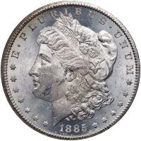 1885-CC Morgan $1 NGC MS62