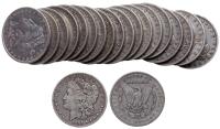 1895-O Circulated Roll of 20-Piece Morgan Silver Dollars