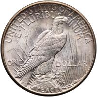 1921 Peace $1 PCGS Unc Details - 2