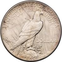 1928 Peace $1 PCGS AU58 - 2