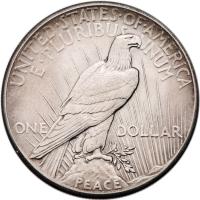 1928 Peace $1 PCGS AU58 - 2