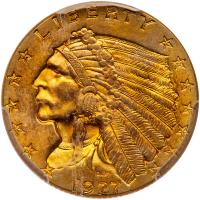 1927 $2.50 Indian PCGS MS63