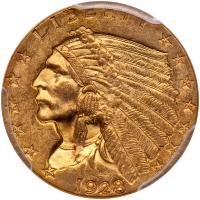 1928 $2.50 Indian PCGS MS62