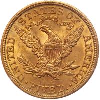 1907 $5 Liberty PCGS MS60 - 2