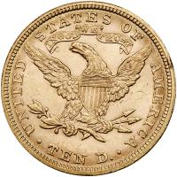 1881 $10 Liberty AU50 - 2