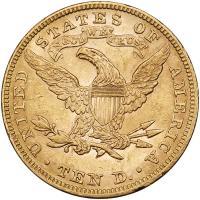 1893 $10 Liberty Sharpness of EF - 2