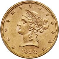 1898 $10 Liberty PCGS MS62