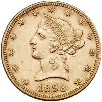 1898 $10 Liberty EF45