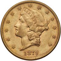 1879-S $20 Liberty PCGS EF45