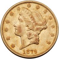 1879-S $20 Liberty VF20