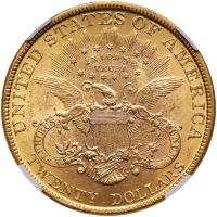 1895 $20 Liberty NGC AU58 - 2