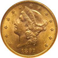 1897-S $20 Liberty NGC MS61