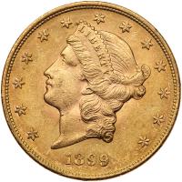 1899 $20 Liberty PCGS MS62