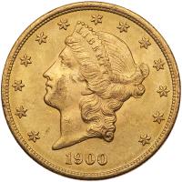 1900 $20 Liberty PCGS MS63