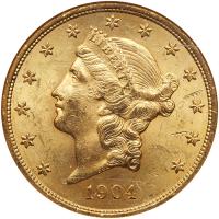 1904 $20 Liberty NGC MS62