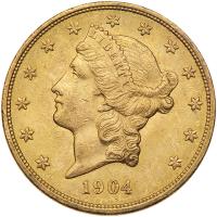 1904 $20 Liberty PCGS MS60