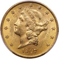 1907 $20 Liberty PCGS MS62