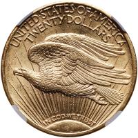 1911 $20 St. Gaudens NGC MS62 - 2