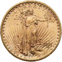 1911-S $20 St. Gaudens PCGS MS62