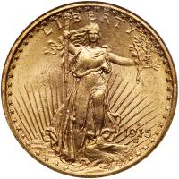 1915-S $20 St. Gaudens NGC MS63